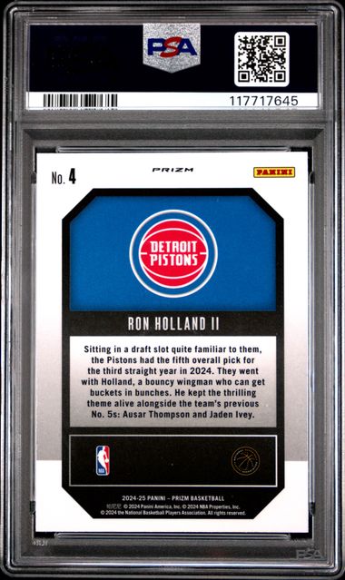 2024 PANINI PRIZM EMERGENT #4 RON HOLLAND II EMERGENT-GREEN PRIZM