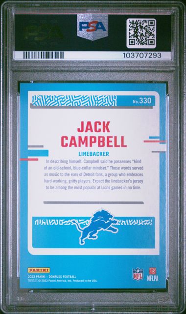 2023 PANINI DONRUSS #330 JACK CAMPBELL PRESS PROOF BLUE