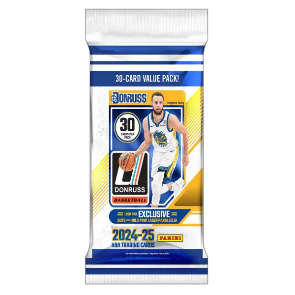 2024-25 Panini NBA Donruss Basketball Trading Cards 30 Card Value Pack