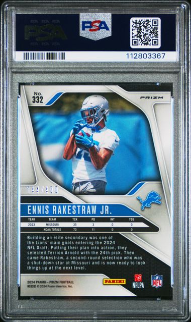 2024 PANINI PRIZM #332 ENNIS RAKESTRAW JR. PANDORA