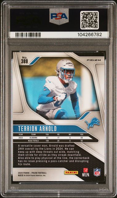 2024 PANINI PRIZM #389 TERRION ARNOLD SILVER PRIZM