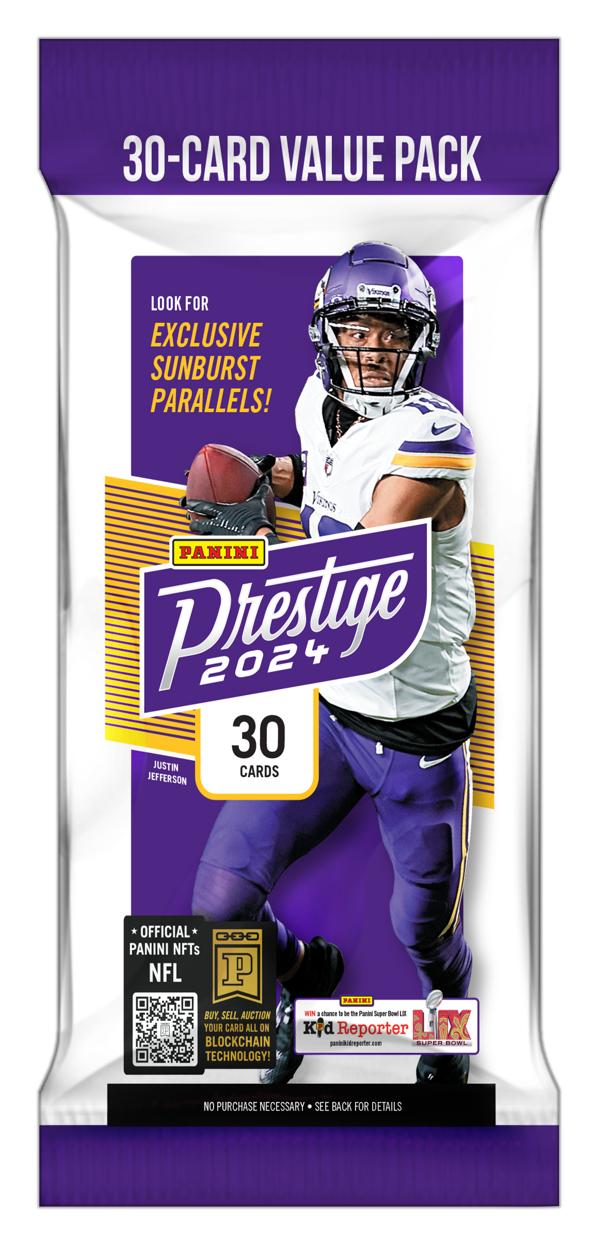 2024 Panini Prestige Football Trading Cards NFL 30 Card Value Pack