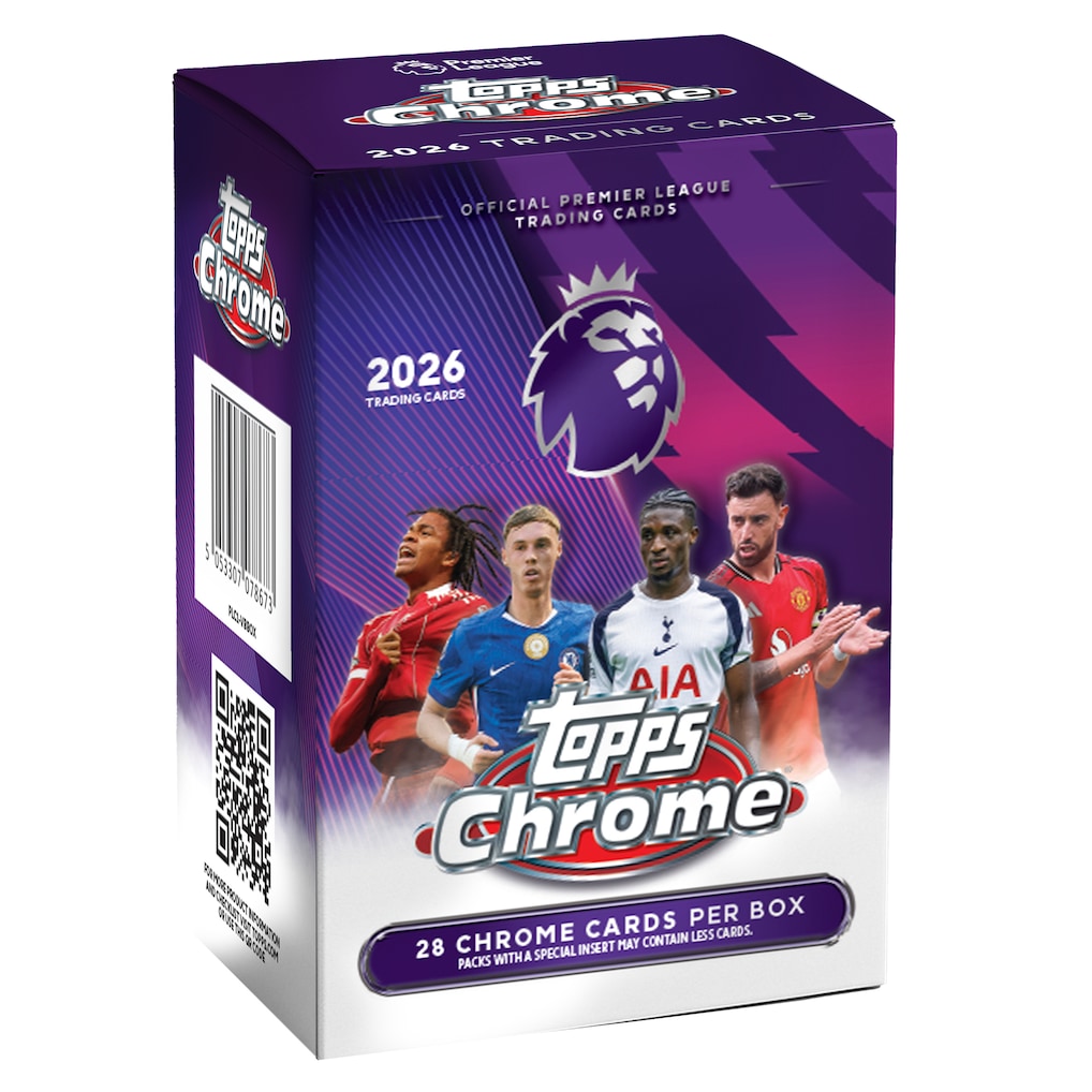 激レア‼ ドイツ優勝チーム ホログラム6枚SETと引換カード 2026 Topps Premier League Chrome Factory Sealed Value Box