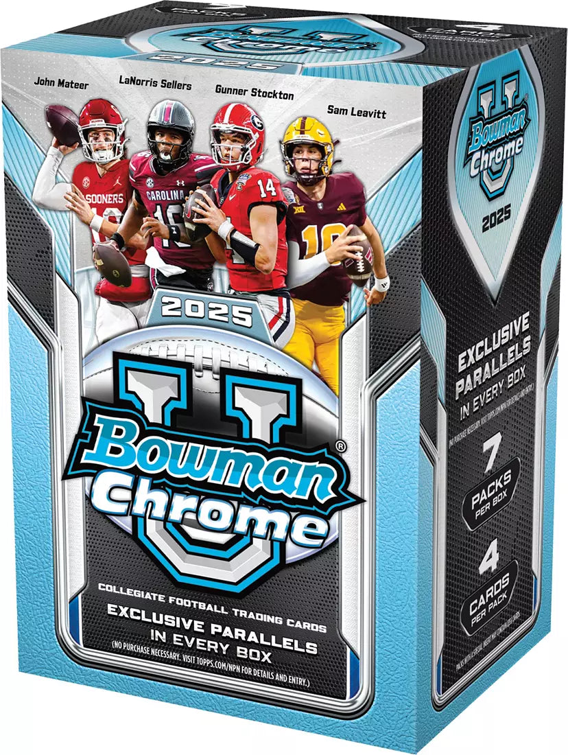 2025 Topps Bowman University Chrome Football Value Box
