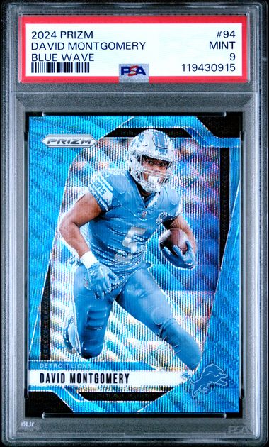 2024 PANINI PRIZM #94 DAVID MONTGOMERY BLUE WAVE