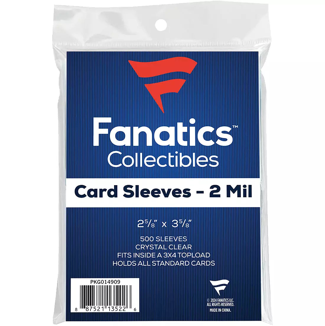 Fanatics 500 Soft Card Sleeves - 2 Mil