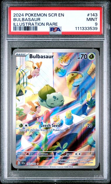 2024 POKEMON SCR EN-STELLAR CROWN #143 BULBASAUR ILLUSTRATION RARE