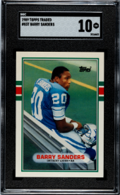 1989 Topps Traded Barry Sanders SGC 10