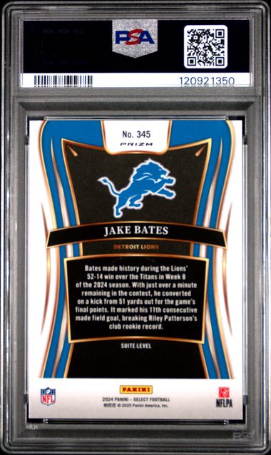 2024 PANINI SELECT #345 JAKE BATES SILVER PRIZM