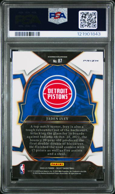 2022 PANINI SELECT #87 JADEN IVEY RED CRACKED ICE