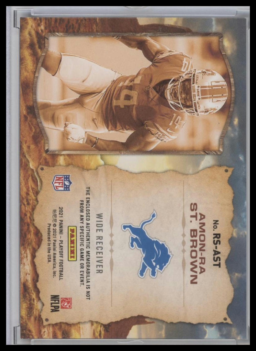 2021 Panini Playoff Amon-Ra St. Brown #RS-AST /50