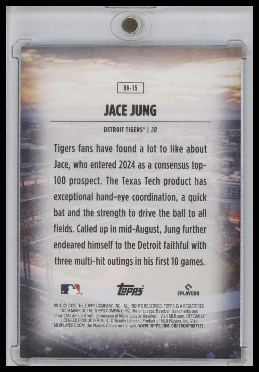2025 Topps Series 1 - Home Field Advantage - Jace Jung #HA-15 SP