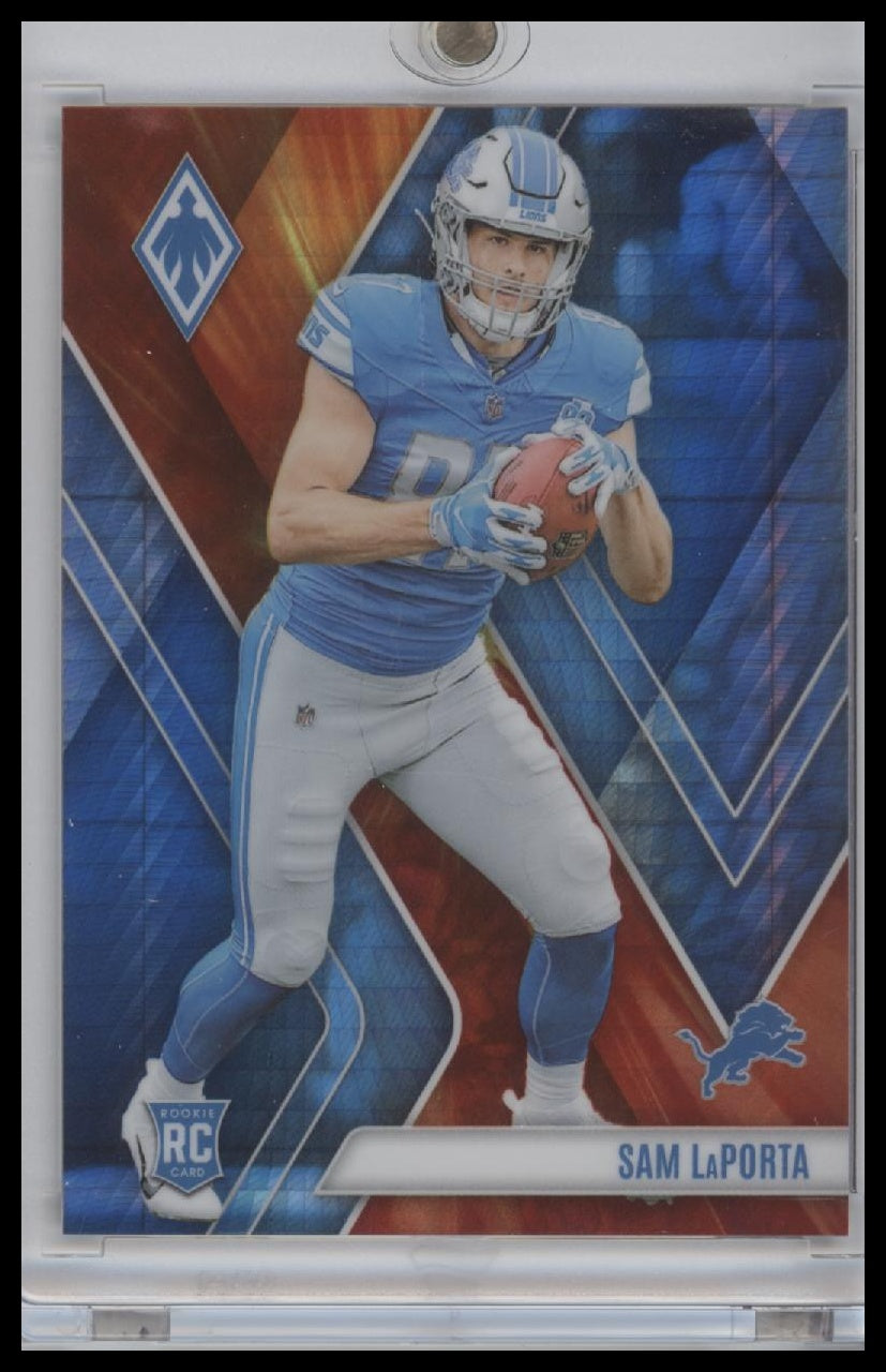 Sam LaPorta 2023 Panini Phoenix Football #115 EXCLUSIVE /340 Rookie Card Lions