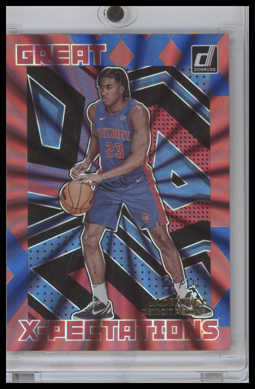 2022-23 Donruss Great X-Pectations Holo Laser 11/15 JADEN IVEY Pistons RC #4