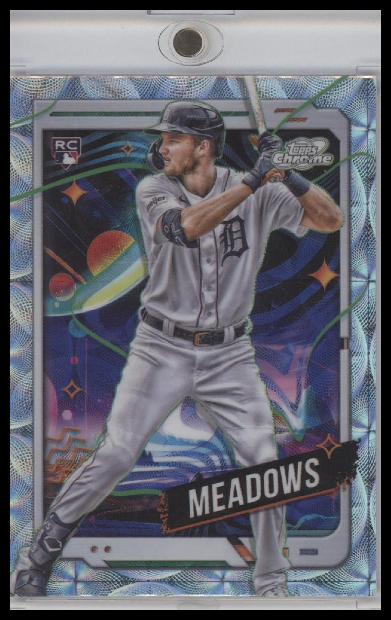 2024 Topps Chrome Cosmic #127 Parker Meadows Nucleus Refractor