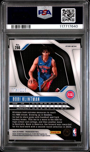 2024 PANINI PRIZM #266 BOBI KLINTMAN TEAL ICE