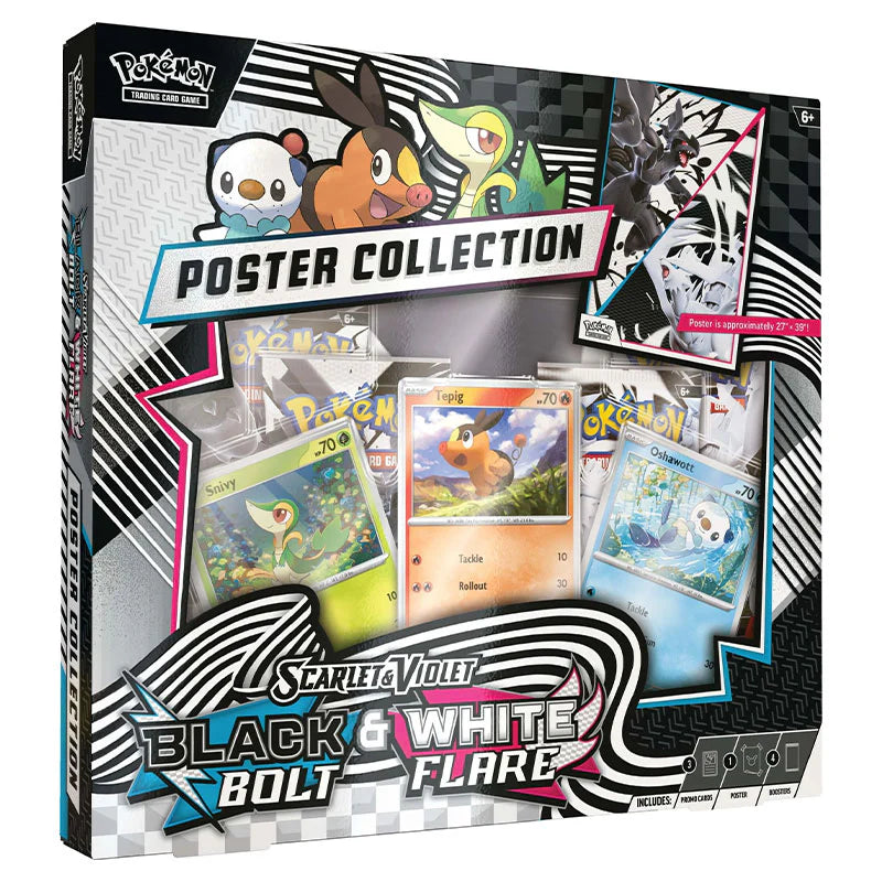 Pokémon Scarlet & Violet Black Bolt and White Flare Poster Collection
