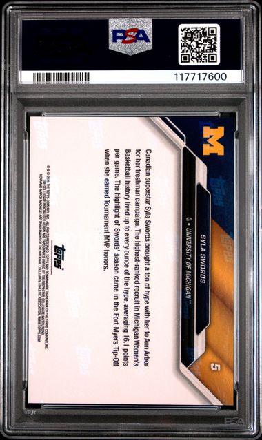 2025 BOWMAN U NOW MARCH MADNESS #5 SYLA SWORDS MARCH MADNESS-BLACK