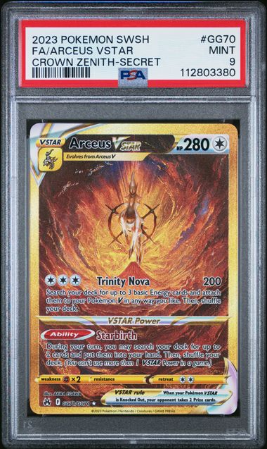 2023 POKEMON SWORD AND SHIELD CROWN ZENITH #GG70 FA/ARCEUS VSTAR CROWN ZENITH-SECRET