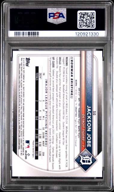 2025 BOWMAN MEGA BOX CHROME #50 JACKSON JOBE