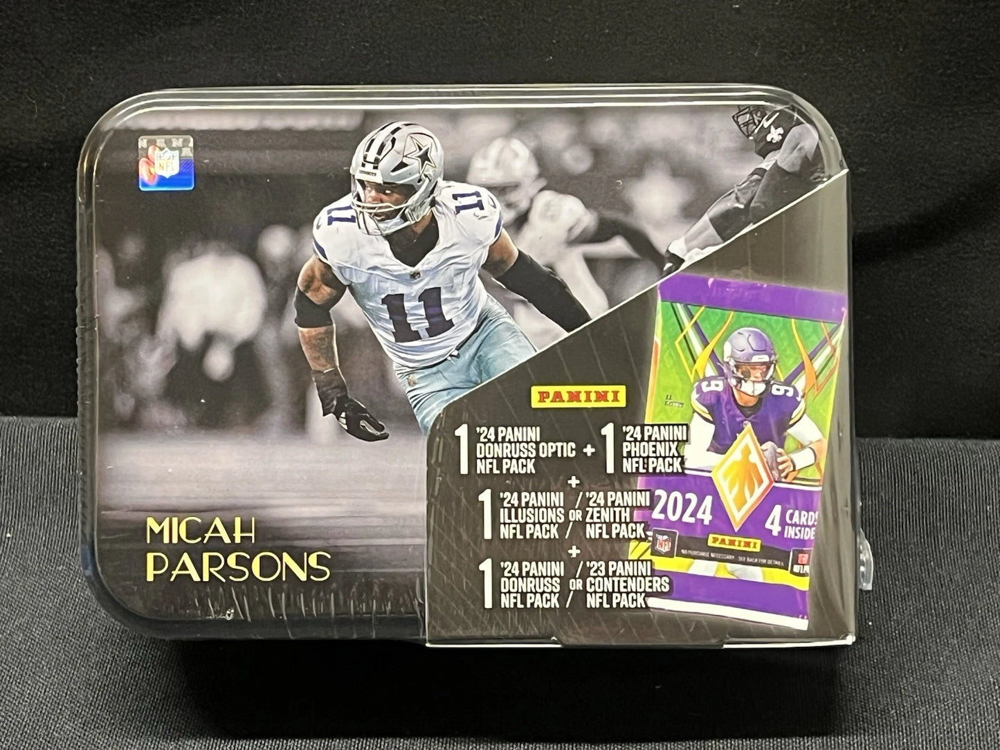 2025 Panini Football Collector's Tin - Factory Sealed - Micah Parsons