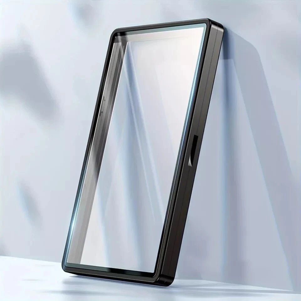 Black Magnetic Card Metal Slab Protector Bumper With Base Stand For PSA Graded Cards