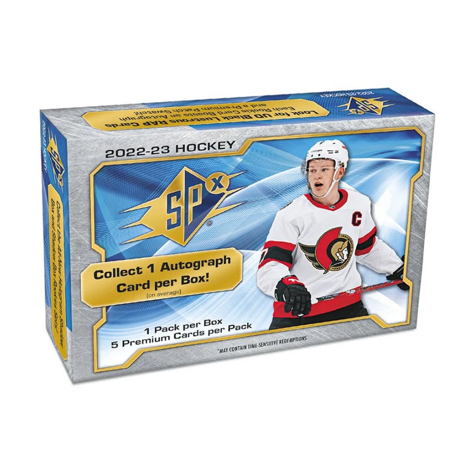 2022-23 Upper Deck SPx Hockey Factory Sealed Hobby Box