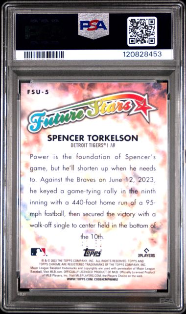 2023 TOPPS CHROME UPDATE FUTURE STARS #FSU5 SPENCER TORKELSON FUTURE STARS-GOLD REF