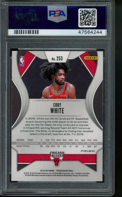 2019 Panini Prizm #253 Coby White Silver Prizm PSA 10