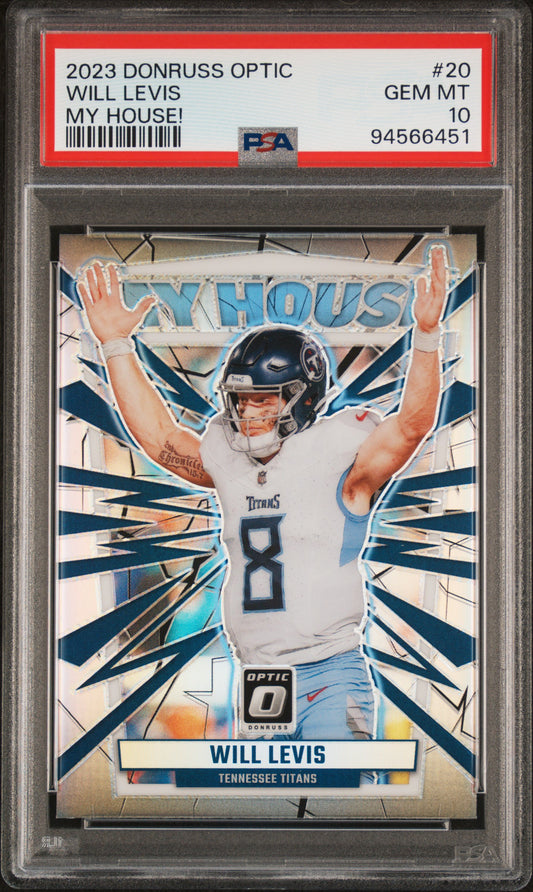 2023 Panini Donruss Optic My House! #20 Will Levis PSA 10