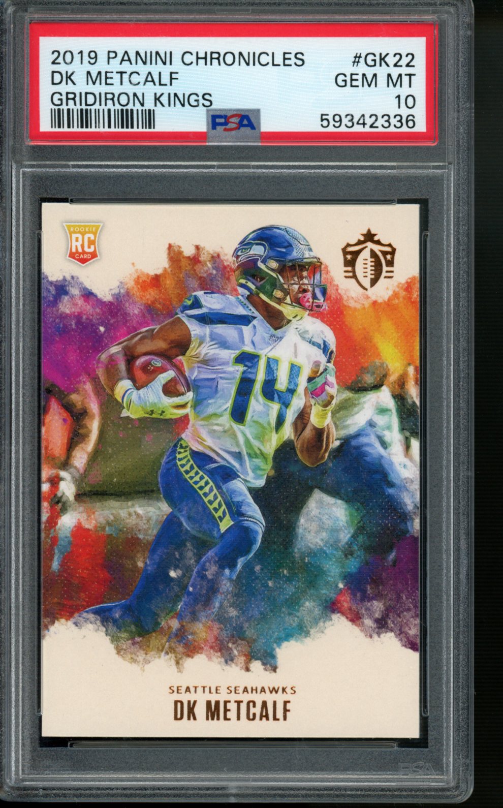 2019 Panini Chronicles Gridiron Kings #GK22 Dk Metcalf Gridiron Kings PSA 10