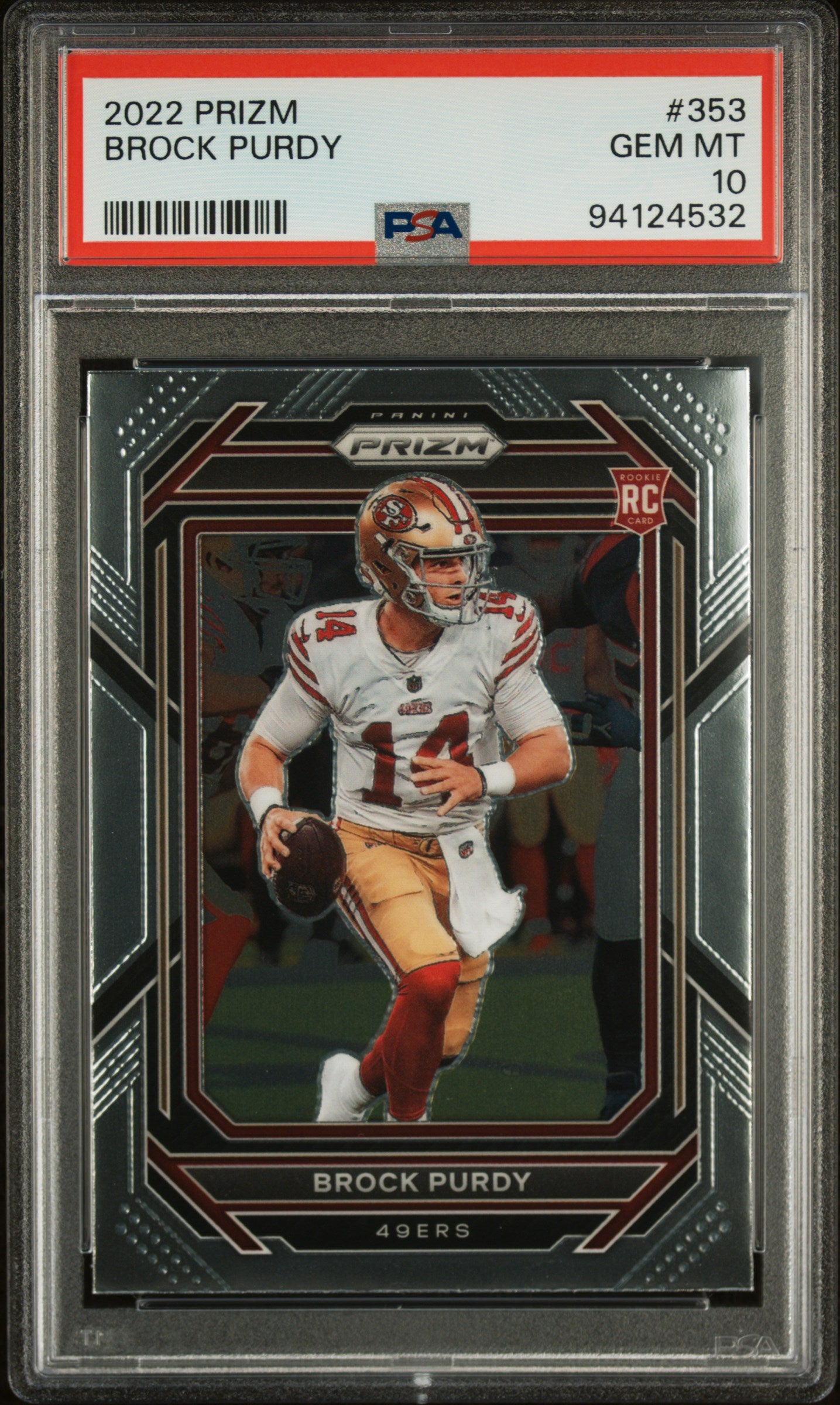 2022 Panini Prizm #353 Brock Purdy PSA 10