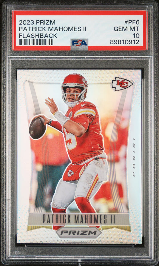 2023 Panini Prizm Prizm Flashback #PF6 Patrick Mahomes Ii PSA 10