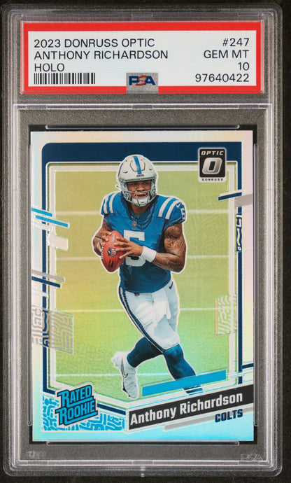 2023 Panini Donruss Optic #247 Anthony Richardson Holo PSA 10