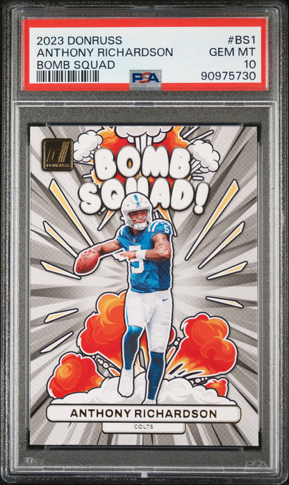 2023 Panini Donruss Bomb Squad #BS1 Anthony Richardson PSA 10