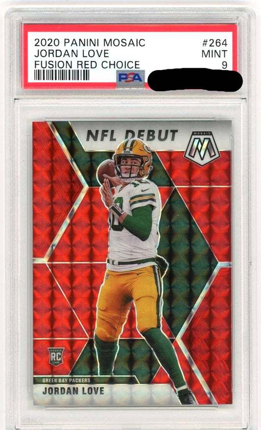2020 PANINI MOSAIC #264 JORDAN LOVE FUSION RED CHOICE