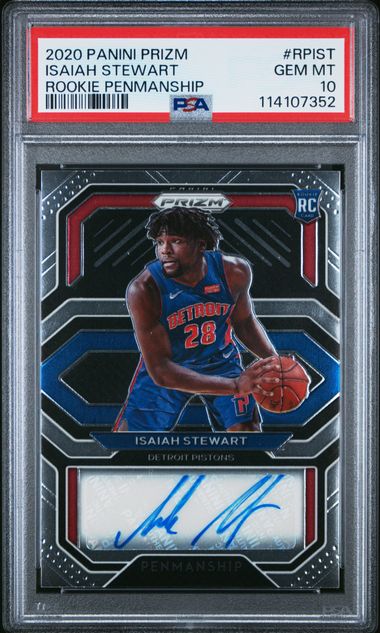 2020 PANINI PRIZM ROOKIE PENMANSHIP #RPIST ISAIAH STEWART ROOKIE PENMANSHIP