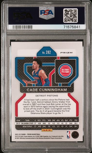2021 PANINI PRIZM #282 CADE CUNNINGHAM PINK ICE