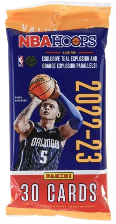 2022-23 Panini NBA Hoops Basketball Trading Cards 30 Card Value Pack