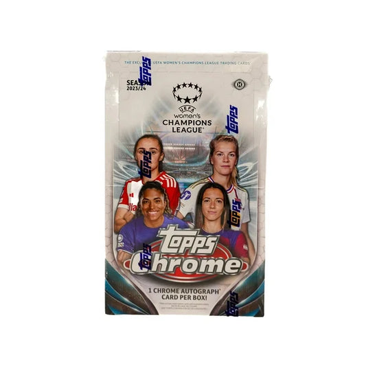 2023-24 Topps Chrome UEFA Women's Champions League Soccer Hobby Box