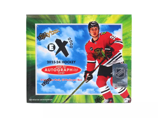 2023-24 UPPER DECK UD NHL ICE HOCKEY SKYBOX EX 2000 HOBBY BOX