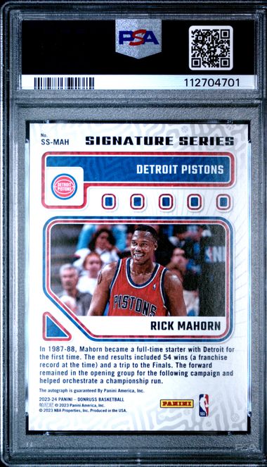 2023 PANINI DONRUSS SIGNATURE SERIES #SSMAH RICK MAHORN