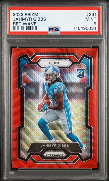 2023 PANINI PRIZM #331 JAHMYR GIBBS RED WAVE