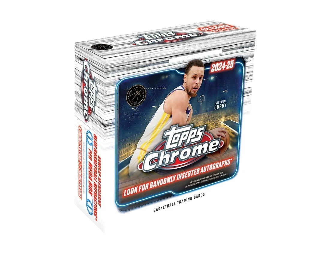 2024-25 Topps Chrome Basketball Factory Sealed Mega Box