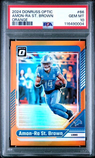 2024 PANINI DONRUSS OPTIC #66 AMON-RA ST. BROWN ORANGE