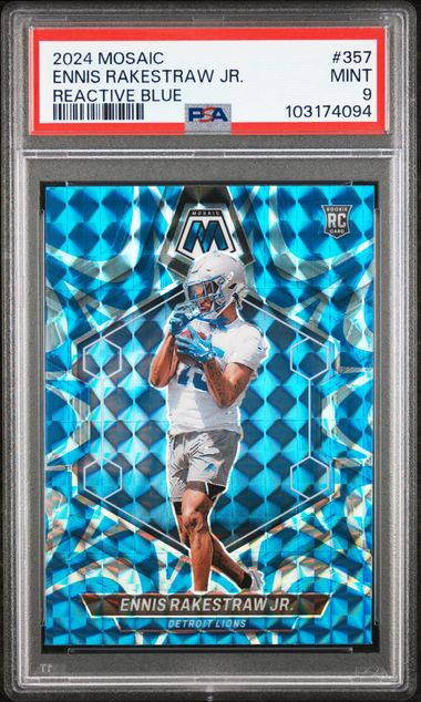 2024 PANINI MOSAIC #357 ENNIS RAKESTRAW JR. REACTIVE BLUE