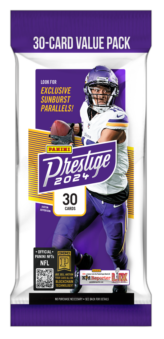 2024 Panini Prestige Football Trading Cards NFL 30 Card Value Pack