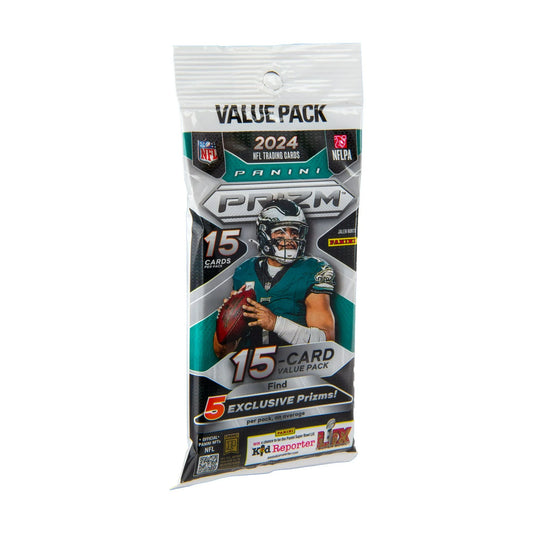 2024 Panini Prizm Football Trading Cards 15 Card Value Pack