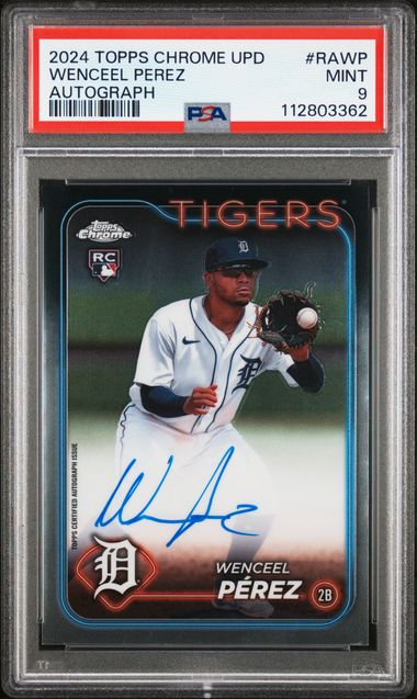 2024 TOPPS CHROME UPDATE CHROME BASEBALL UPDATE SERIES AUTOGRAPHS #RAWP WENCEEL PEREZ