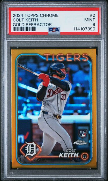 2024 TOPPS CHROME #2 COLT KEITH GOLD REFRACTOR